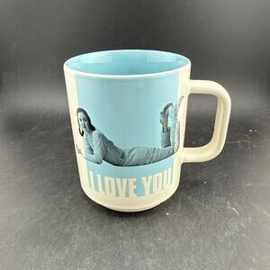 Hallmark Star Wars Princess Leia “I Love You” Ceramic Coffee Mug Blue Lucasfilm
